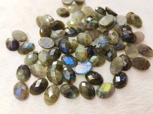 Pierre précieuse naturelle Amazonite oeil de tigre Afrique Turquoise pierre de soleil <span class=keywords><strong>Labradorite</strong></span> 13*18 MM Cabochon à facettes pour la fabrication de bijoux - Product Image 3