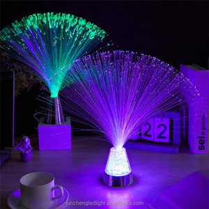 Romantic Love Ice Crystal Base fibra ottica LED Night Light lampada da tavolo decorativa san valentino Sweetheart Wife Gifts - Product Image 5