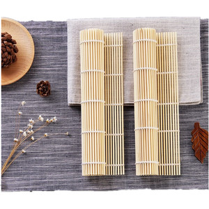 Alfombrilla de bambú Natural <span class=keywords><strong>para</strong></span> <span class=keywords><strong>Sushi</strong></span>, Kit DE FABRICACIÓN de <span class=keywords><strong>Sushi</strong></span> con paleta de arroz y esparcidor - Product Image 5