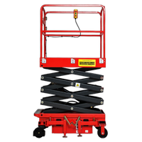 Cathaylift 3m Capacité de charge 300kg Hauteur maximale 4,8m Options multi-hauteurs Mini élévateur à ciseaux manuel électrique hydraulique en acier