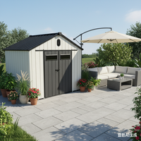 Abri de jardin en acier portable et mobile pour outils et voiture