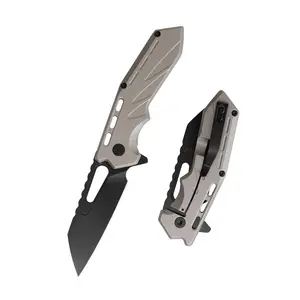 Cuchillos de caza EDC de rescate táctico con mango G10, hoja de acero inoxidable, cuchillos de bolsillo plegables para acampar al aire libre