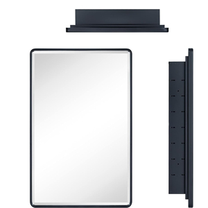 Ventes en usine Rangement mural ou encastré en or pour salle de bain avec miroir <span class=keywords><strong>Armoire</strong></span> à <span class=keywords><strong>pharmacie</strong></span> <span class=keywords><strong>noire</strong></span> avec miroir - Product Image 5