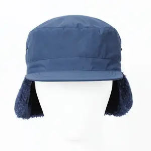 JINTENG Navy Wholesale Georgia Russian Rabbit Fur Men And Women Warm Trooper Winter Ear Flap Cap Custom Trapper Hat