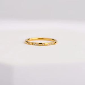 Anillos Romy de banda de zirconia de acero inoxidable sin deslustre - Product Image 5