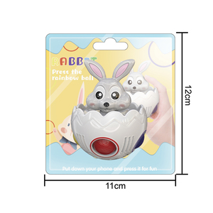 Cubo mágico de silicona para aliviar el estrés de Pascua, juguete de bola de arcoíris - Product Image 6