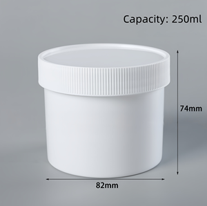 ถังพลาสติกปากกว้างขนาด 100 มล. 1000 มล. พร้อมฝาปิดสำหรับบรรจุครีมนวดผม เจลว่านหางจระเข้ แบบผง ขายส่ง - Product Image 6
