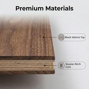 Suelo <span class=keywords><strong>de</strong></span> <span class=keywords><strong>Madera</strong></span> Dura <span class=keywords><strong>de</strong></span> Nogal Negro Oscuro <span class=keywords><strong>de</strong></span> Lujo, Multicapa, Diseño en Espiga, Núcleo <span class=keywords><strong>de</strong></span> Abedul Ruso, 18 mm, Certificado E0, para Exteriores - Product Image 4