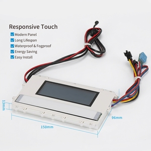Módulo de Control Táctil de 6 Teclas <span class=keywords><strong>con</strong></span> Pantalla de Hora, Clima y Temperatura, Desempañador y Altavoz Integrado de <span class=keywords><strong>12V</strong></span> 60W para Espejo <span class=keywords><strong>LED</strong></span> - Product Image 1