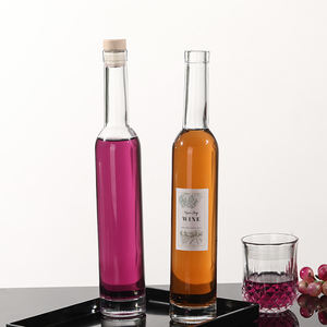 Venta caliente 400ml Slim Tall Botellas de vidrio al por mayor para Vodka <span class=keywords><strong>Gin</strong></span> Whisky de grano puro y corcho de chocolate incluido - Product Image 6