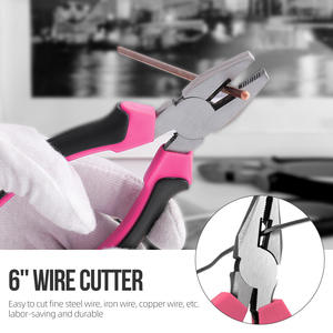 Morita <strong>Pink</strong> 24-Piece Multi-Functional Hand Operated Hard Case Gift <strong>Tool</strong> Set Pliers for Household Home Repair OEM Customizable - Product Image 2