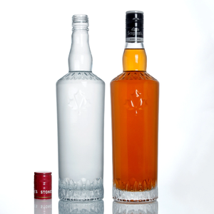 700ml 750ml Nordic Empty Rum Whisky Vodka Spirit <span class=keywords><strong>Bouteille</strong></span> de liqueur en verre avec bouchon pour liqueur Whisky 200ml 375ml <span class=keywords><strong>1L</strong></span> - Product Image 4