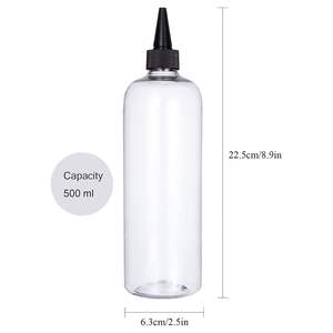 30ml 50ml 60ml 80ml 120ml for PE <b>Plastic</b> Dropper Cap <b>Squeeze</b> Applicator Hair Oil <b>Bottle</b> with Screen Printing Customization - Product Image 2