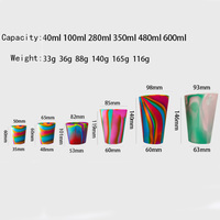 Verre à vin en Silicone Portable, de qualité alimentaire, pour café, bière, vin, mug de voyage, personnalisé, avec logo imprimé, usine, qualité alimentaire, ml