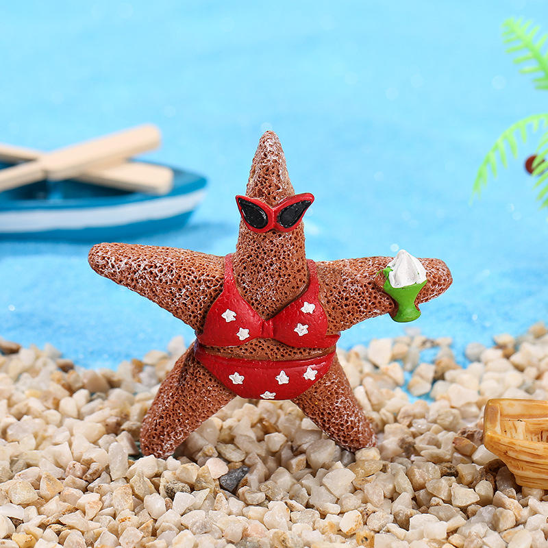 6.5CM Red star with twine