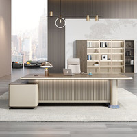 Bureau d'ordinateur individuel pour chef de studio, directeur exécutif, en bois, personnalisable, moderne, simple, durable, facile à assembler