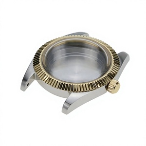 Boîtier de montre en acier inoxydable 316L de qualité supérieure, 38 mm, fin, avec verre bombé, vis et lunette interchangeable, compatible NH34 NH35 NH36 - Product Image 3