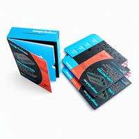 Boîte en carton noir pliable magnétique pour produits électroniques, emballage de produits électroniques grand public, design personnalisé de luxe haut de gamme avec logo.