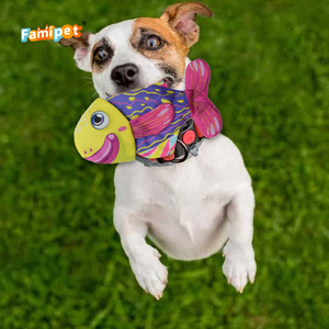 Jouet pour chien Famipet Custom New 2 en 1 en TPR, design en forme d'arête de poisson, résistant et durable, jouet à mâcher pour chiot - Product Image 6