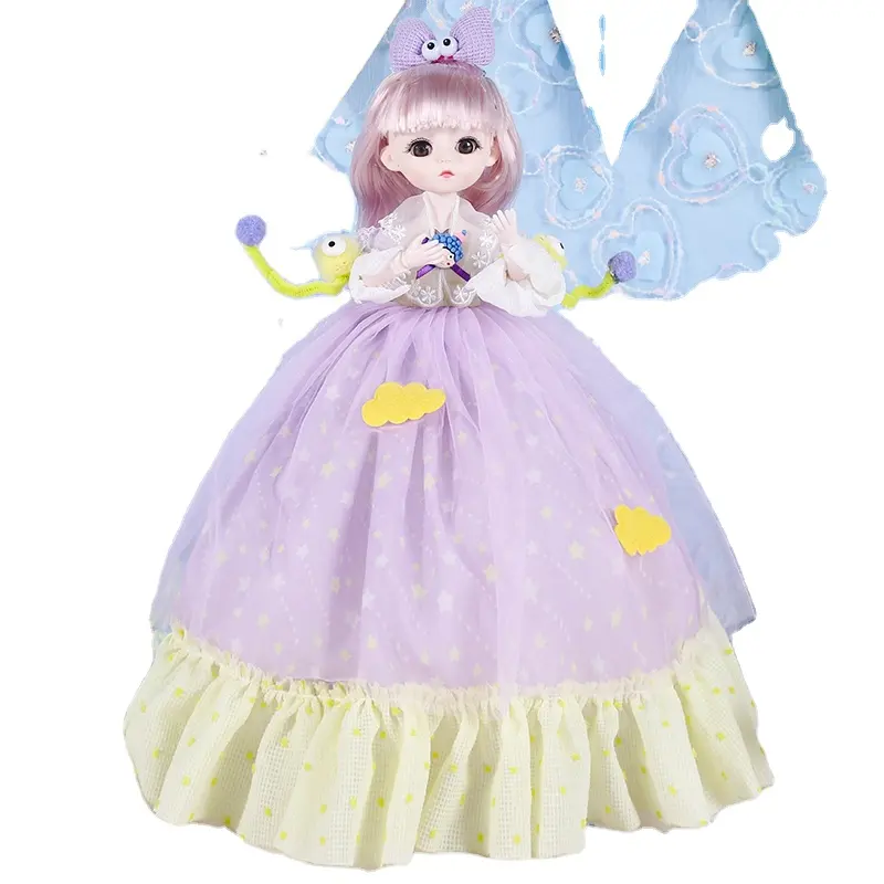 नए 32 सेमी गेज पोशाक गुड़िया yadl संगीत गुड़िया लड़की जन्मदिन उपहार बच्चों के खिलौने थोक