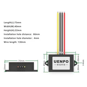 เครื่องปรับแรงดันไฟฟ้า 12V เป็น 12V 12V13.8V เครื่องปรับแรงดันไฟฟ้าติดรถยนต์ โมดูลเพิ่มและลดแรงดันไฟฟ้าอัตโนมัติ 6V-20V เป็น 12V13 - Product Image 6