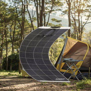 Panneaux solaires semi-flexibles HCF HJT 150W, générateurs solaires photovoltaïques portables, <span class=keywords><strong>camping</strong></span>-<span class=keywords><strong>car</strong></span>, fourgonnettes, clôture, espaces extérieurs piétonnables, module pliable - Product Image 1