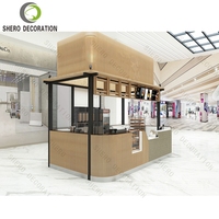 Kiosque personnalisé pour aliments centres commerciaux vitrine à gâteaux comptoir présentoir à bonbons kiosque de thé à bulles kiosque de café d'intérieur