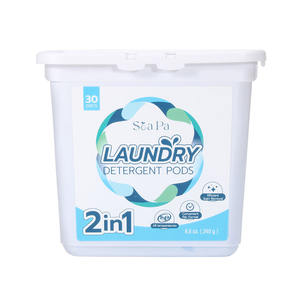 Capsules de détergent à lessive jetables à double chambre de 240g, soluble dans l'eau, odeur durable, écologiques, pour vêtements - Product Image 1