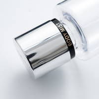 Flacon de parfum en plastique transparent de 250 ml, emballage pour soins personnels, flacon pulvérisateur avec pompe à brume fine