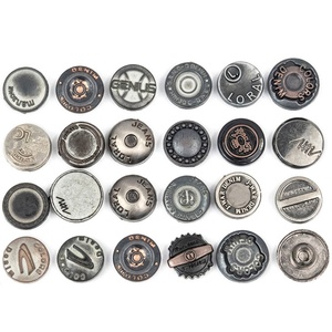 Boutons métalliques personnalisés en argent pour chaussures, jeans, rivets, boutons à pression, clous pour vêtements en denim et cuir - Product Image 5