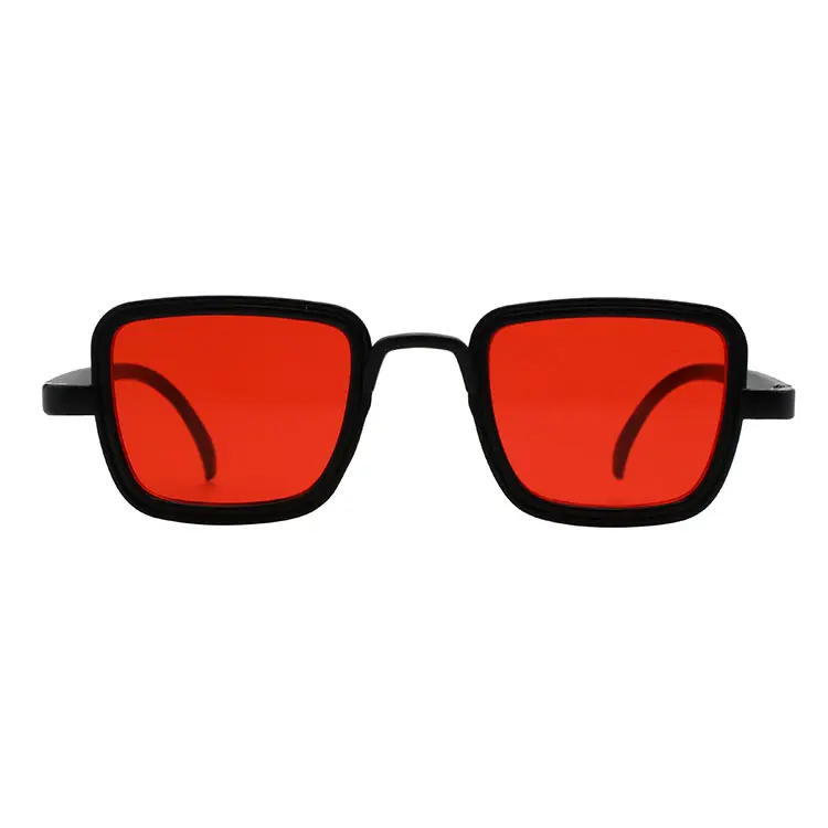 Lunettes de soleil pour hommes, carrées, rouges, tricotées, élégantes, de qualité supérieure, indiennes, pour iphone, vente tendance, 2022