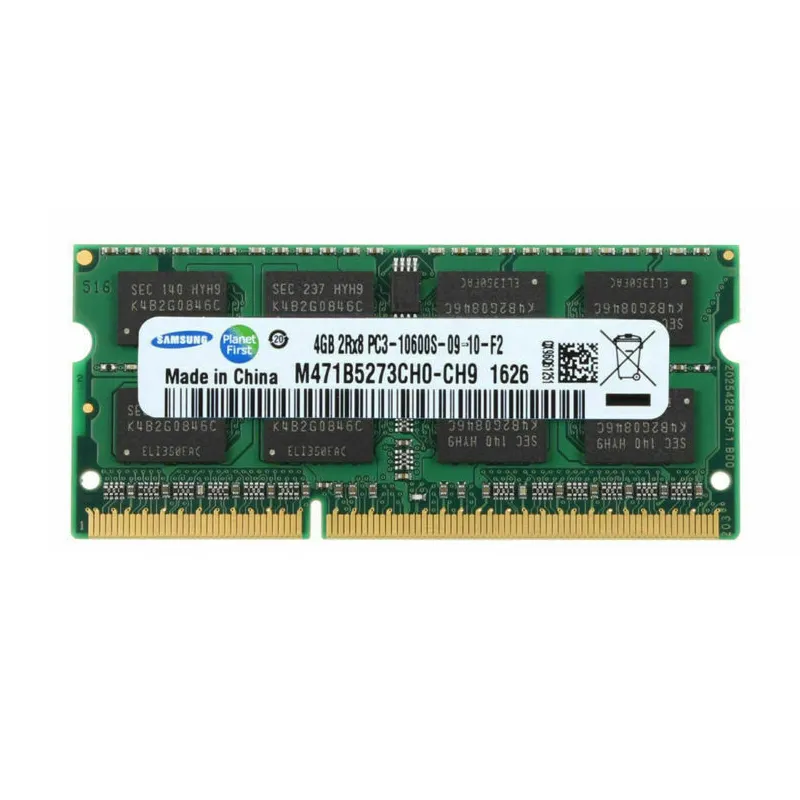 204Pin 1,35 V Sam Sung 4GB DDR3L 1600MHz no ECC CL11 1333MHz DDR3 Laptop Ram