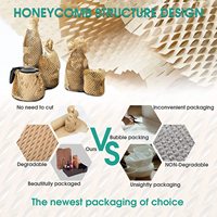 GDCX Papier nid d'abeille Papier d'emballage protecteur compostable Papier nid d'abeille