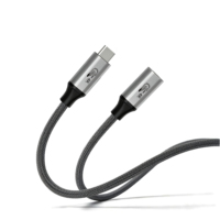Câble USB-C vers USB-C Justlink USB3.1 20V 5A 100W avec puces intelligentes pour charge rapide 10 Gbps, idéal pour ordinateurs portables et moniteurs