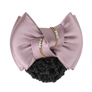 Venta al por mayor Gran bowknot red bolsillo pinza de pelo para las mujeres <span class=keywords><strong>trabajo</strong></span> profesional pinza de pelo Banco Hotel Hospital enfermera <span class=keywords><strong>trabajo</strong></span> uso - Product Image 6