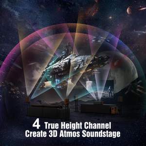 HiFi Audio 5.1.4ch Home Theater <b>System</b> 900W Corded Electric <b>Surround</b> <b>Sound</b> with Subwoofer for <b>TV</b> - Product Image 6