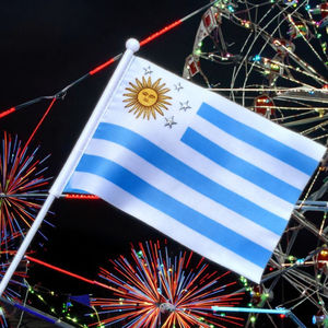 Drapeaux à main en polyester pour l'Uruguay et <span class=keywords><strong>six</strong></span> pays d'Amérique du Sud, vente en gros 2026, décoration pour la fête nationale - Product Image 6