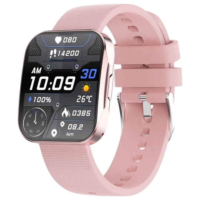 U19 Smart Watch 1.85" AMOLED HD Curved Screen BT Call 100+ Sports Modes Health Monitor IP68 Waterproof Smartwatch For Men Women
