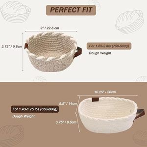 Cestas de prueba de pan <span class=keywords><strong>Benetton</strong></span> transpirables personalizadas de fábrica, venta al por mayor, bolsas de pan de masa fermentada de alta calidad para restaurante - Product Image 5