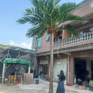 ต้นมะพร้าวเทียมปรับแต่งได้เป็นมิตรต่อสิ่งแวดล้อมใช้ตกแต่งสวนลำต้นโค้งทำจากไฟเบอร์กลาสยาว3-10เมตร - Product Image 1