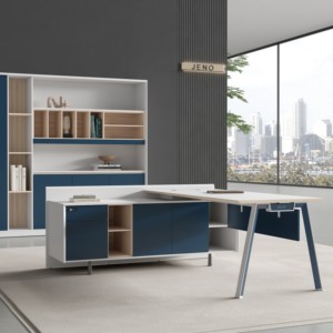 Ufficio a casa Scrivanie <span class=keywords><strong>Computer</strong></span> tavolo Scrivanie in Legno Da Ufficio Con Cassettiera Ufficio scrivania <span class=keywords><strong>Computer</strong></span> a forma di L - Product Image 2