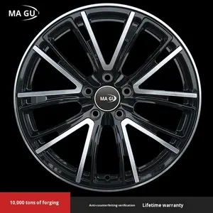 Rines Forjados RGW para Cayenne de 20, 21 y 22 Pulgadas, Aleación de Aluminio Estilo Nido de Pájaro, Negro Brillante con Borde Mecanizado - Product Image 5