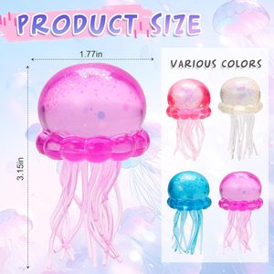 Pelota Sensorial Antiestrés de Gel con Purpurina y Logotipo Personalizado, con Forma de Bloque de Hielo, Medusa, Cubo de Hielo y Copo de Nieve, Suave para Ejercicio y Alivio del Estrés - Product Image 2