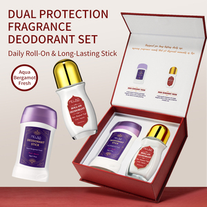 Set di Deodoranti Stick di Lusso alla Fragranza di Bergamotto Acquatico, Doppia Protezione e Sbiancamento delle Ascelle, Roll-on <span class=keywords><strong>per</strong></span> Uomini e Donne - Product Image 3