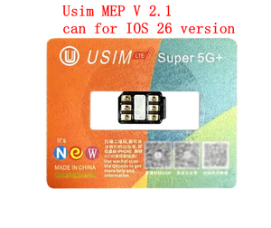 جديد Usim V2.1 MEP 5G يدعم نظام IOS 26 IP13 To16 Pro Max يستخدم فقط في الهواتف المزدوجة - Product Image 6