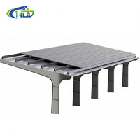 YMHD OEM Edelstahl Eloxiertes Aluminium-Legierung Solarbetriebenes Carport-System mit Photovoltaik-Überdachung und Parkhalterung