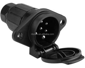 Cables OEM adaptadores de 7 vías remolque 24V 7 pines enchufe de remolque conector de remolque reemplazo para coche semirremolque camió<span class=keywords><strong>n</strong></span> caravana luces - Product Image 6