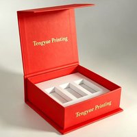 Boîte magnétique personnalisée avec logo en feuille d'or TY, lot de 3 flacons, emballage pour peptides 3 ml, 1, 2, 3, 4, 5, 6 packs
