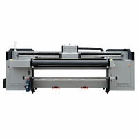 Printer Inkjet Hybrid UV 1.8m Ricoh Gen5 Konica 1024A Roll to Roll Flatbed Otomatis Baru Flex Garansi 1 Tahun