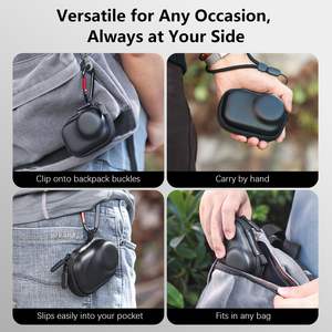 Amazear para DJI Osmo Action 6, Bolsa de Transporte Portátil con Forro Suave y Compartimentos Personalizables para Accesorios de Cámara - Product Image 4